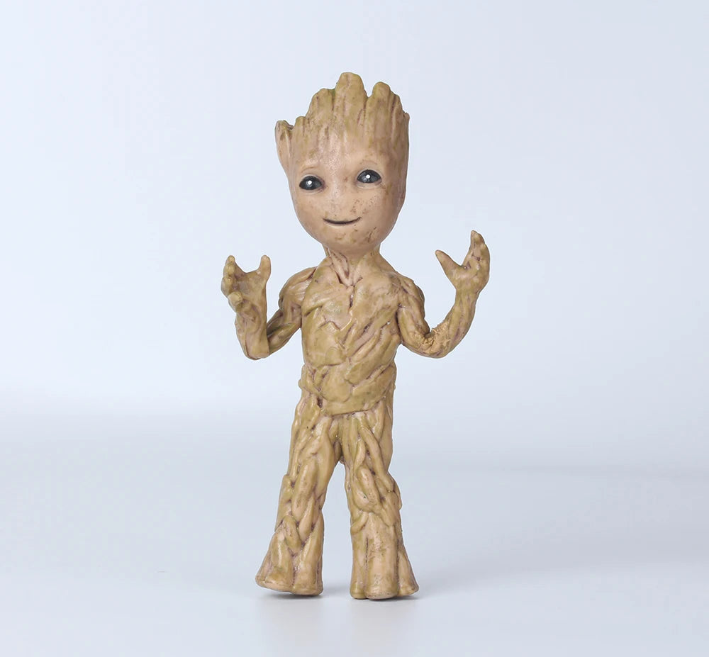 Action Figurine Handicrafts Home Study Room Decoration Miniature Model Baby Groot Tree Man Character Ornament Funny Decoration