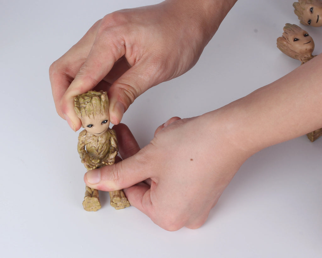 Action Figurine Handicrafts Home Study Room Decoration Miniature Model Baby Groot Tree Man Character Ornament Funny Decoration