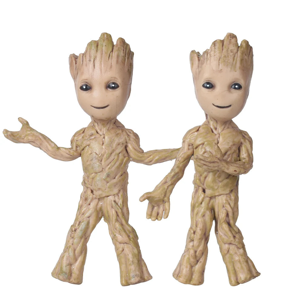 Action Figurine Handicrafts Home Study Room Decoration Miniature Model Baby Groot Tree Man Character Ornament Funny Decoration