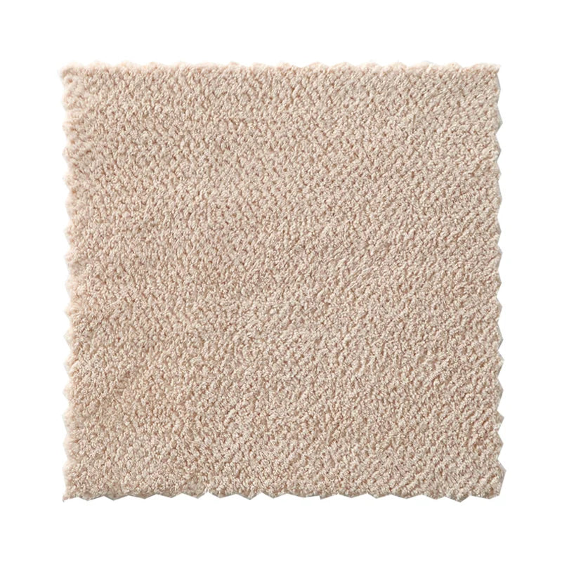 Plush Plaid Coral Fleece Cleaning Cloth, Thickened Absorbent Microfiber Dishcloth, Household Cleaning Oil Stain Remover Kitchen Rag