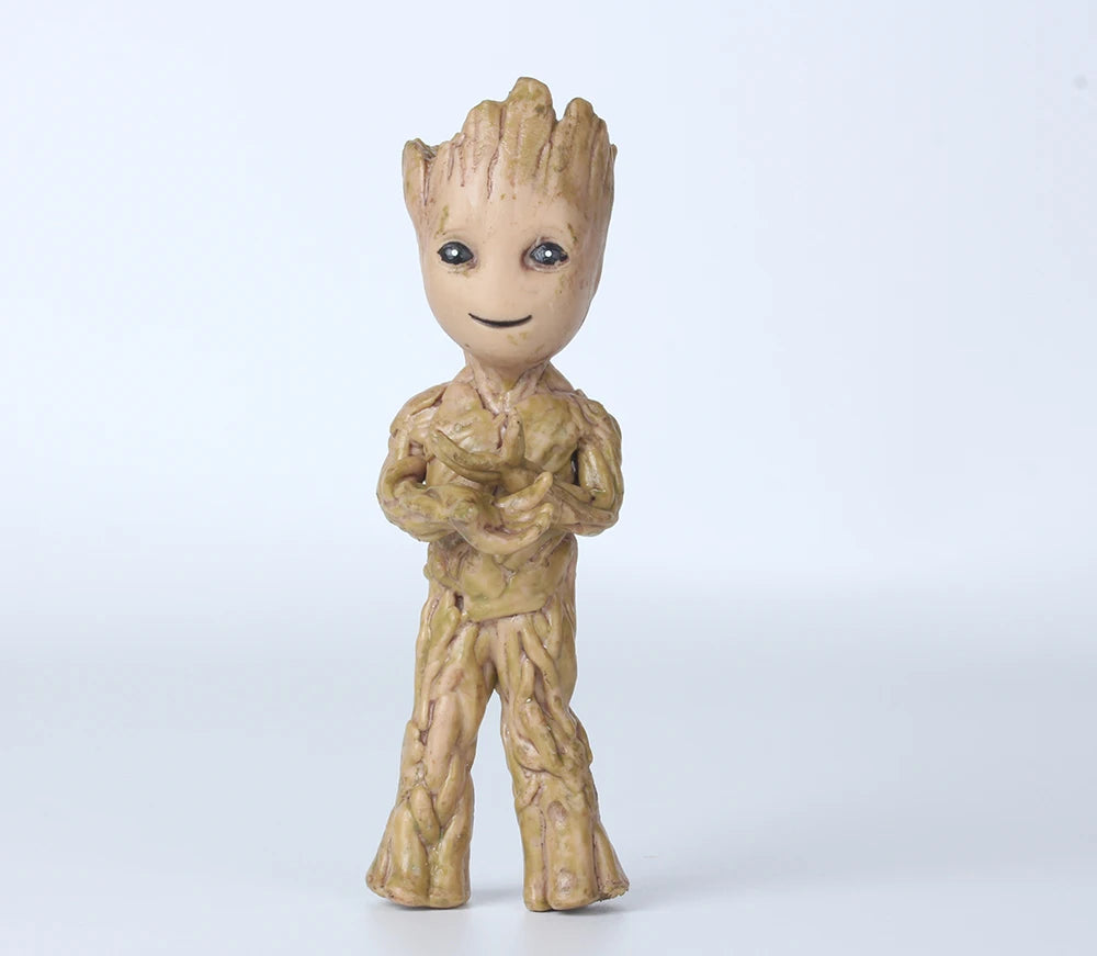 Action Figurine Handicrafts Home Study Room Decoration Miniature Model Baby Groot Tree Man Character Ornament Funny Decoration