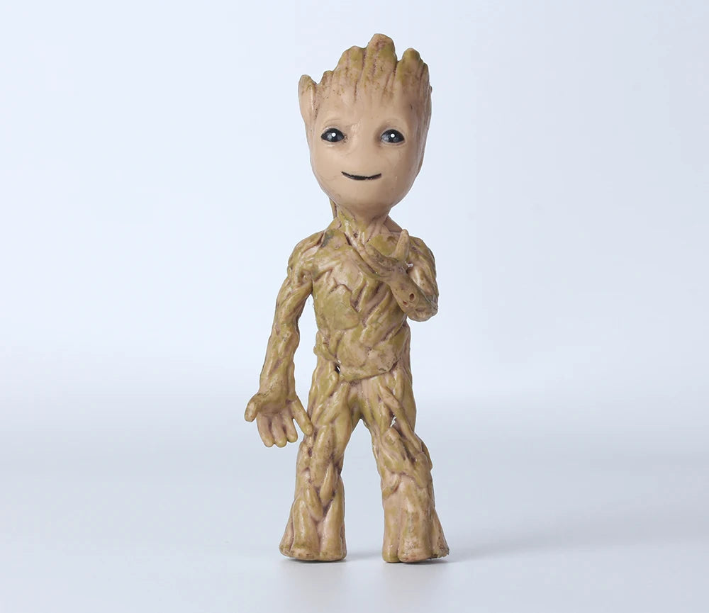 Action Figurine Handicrafts Home Study Room Decoration Miniature Model Baby Groot Tree Man Character Ornament Funny Decoration