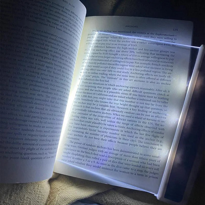 LED Book Light for Reading in Bed,Flat Panel Eye-Caring Bookmark Light,Portable Reading Lamp,Mini Night Light,Car,Travel,Gifts