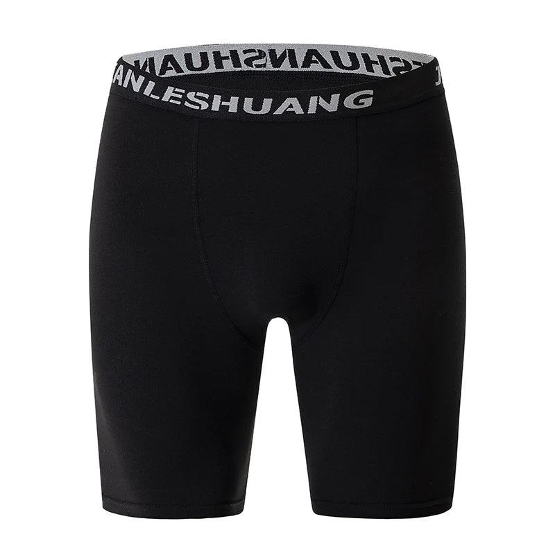 5 Pcs Men's Black And White Classic Cycling Long Underwear Multi-size Running Fitness Comprehensive Training Shorts Teenagers