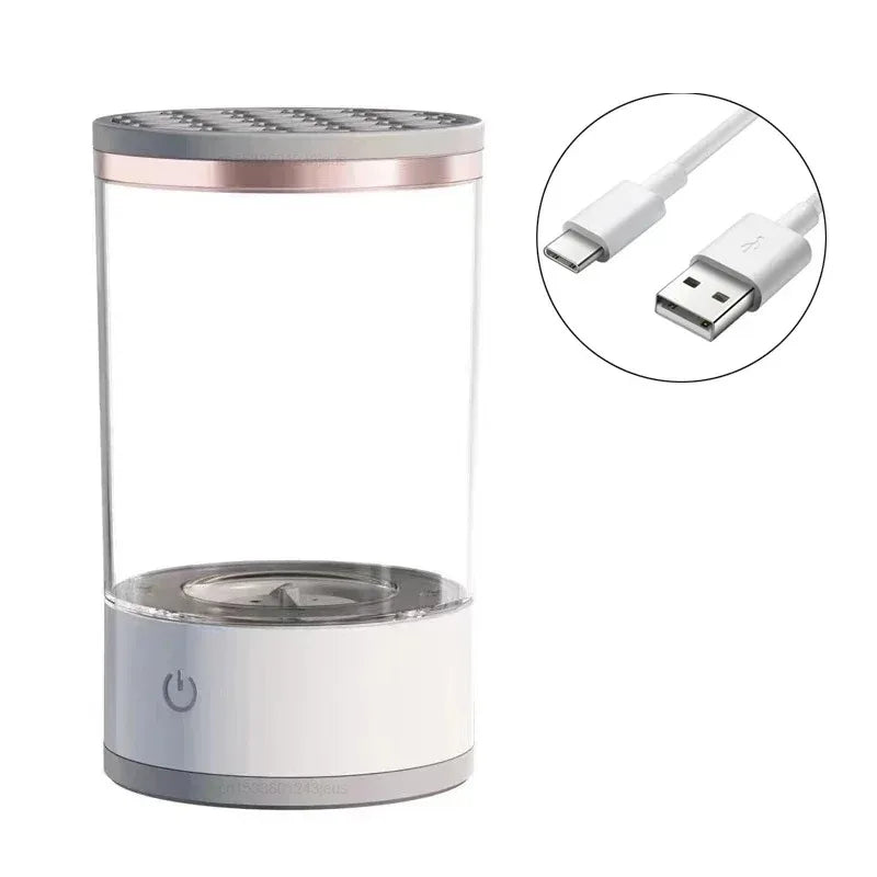 3 In 1 Portable Automatic Electric Makeup Brush Cleaner For Women Eye Shadow Brush Holder Stand Tool And Dryer Beauty Makeup