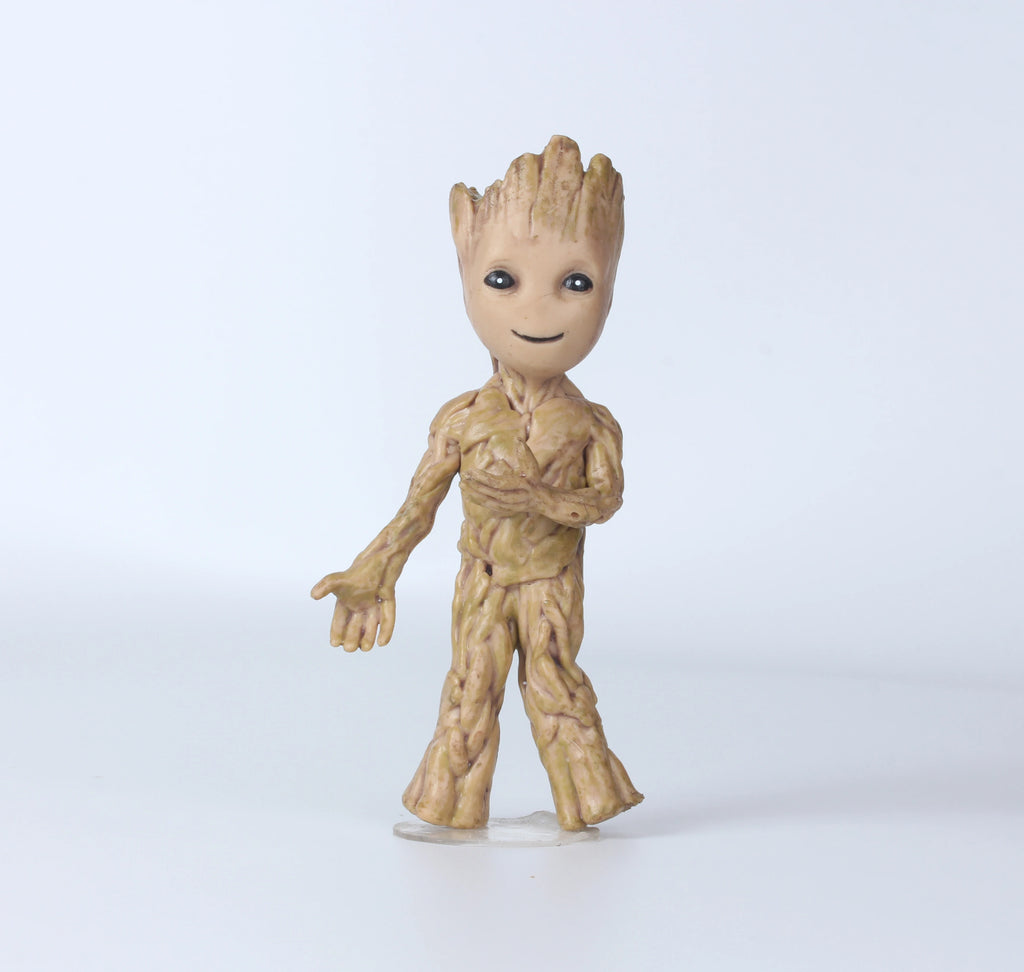 Action Figurine Handicrafts Home Study Room Decoration Miniature Model Baby Groot Tree Man Character Ornament Funny Decoration