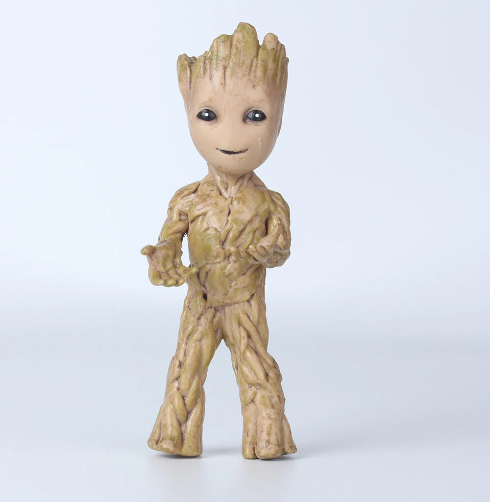 Action Figurine Handicrafts Home Study Room Decoration Miniature Model Baby Groot Tree Man Character Ornament Funny Decoration