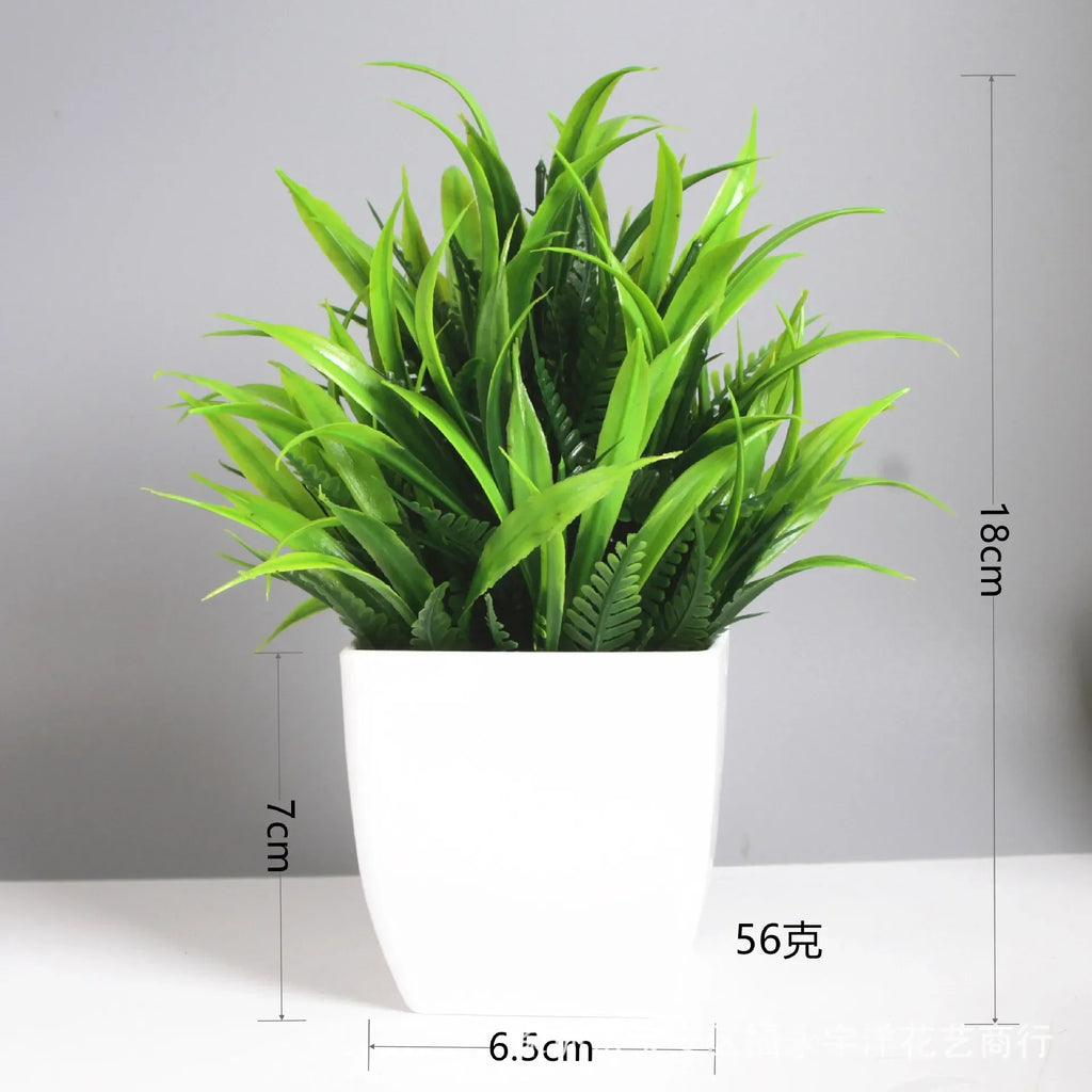 Wholesale Artificial Bonsai Green Fake Plant Potted Plants Indoor and Outdoor Home Bedroom Garden Decoration Artificial Plants