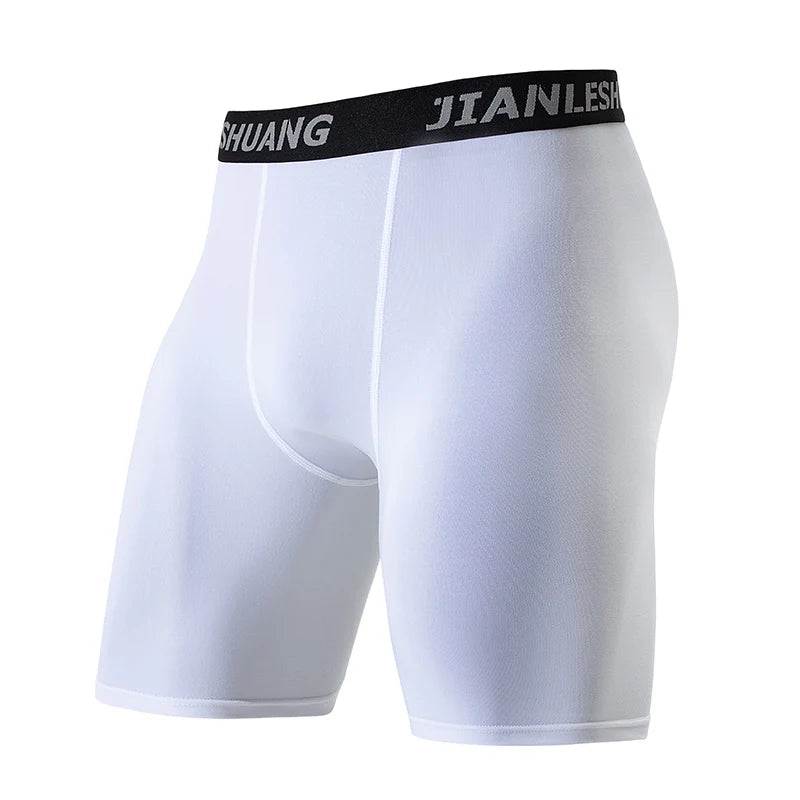 5 Pcs Men's Black And White Classic Cycling Long Underwear Multi-size Running Fitness Comprehensive Training Shorts Teenagers