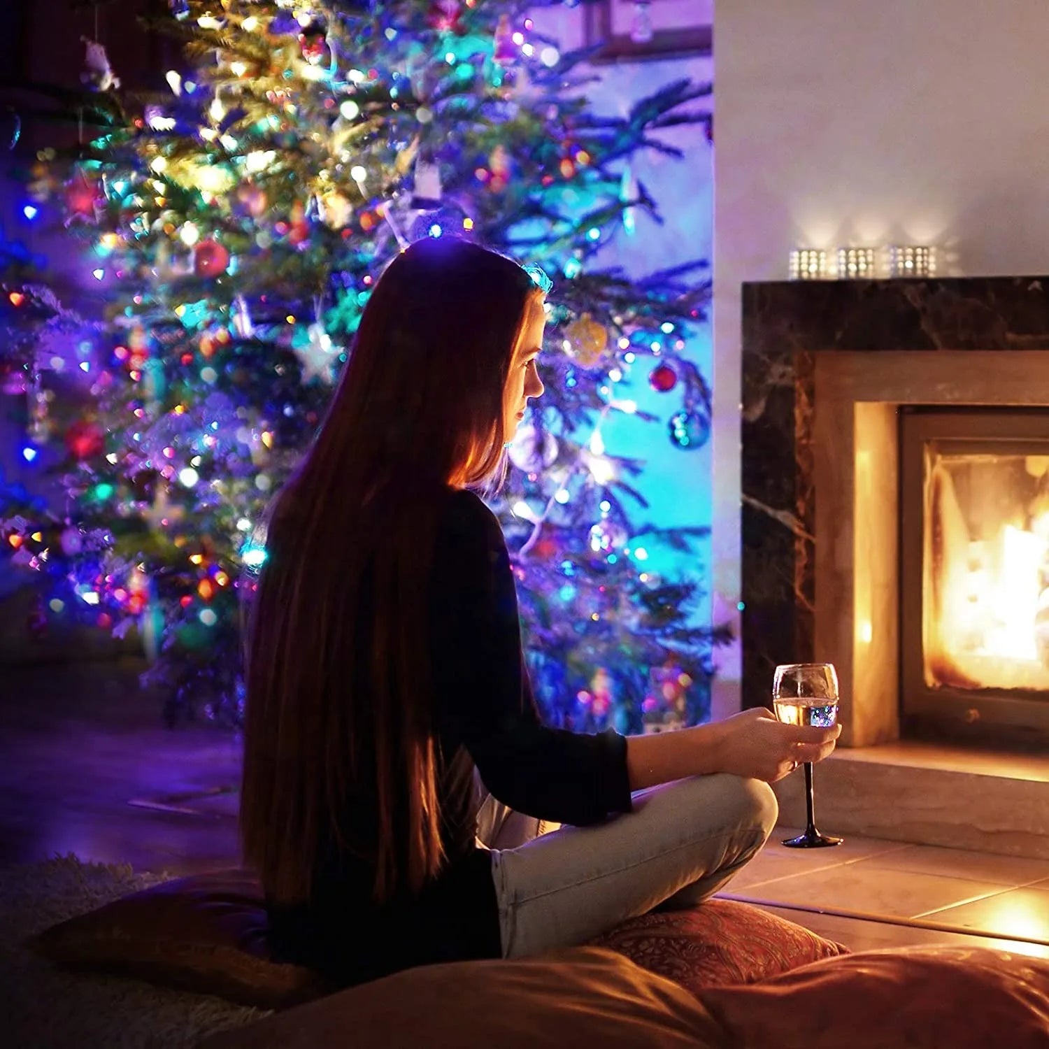 30M USB Fairy String Lights LED Sliver Wire Lights With 8 Lighting Modes Remote Control For Bedroom Christmas Decor