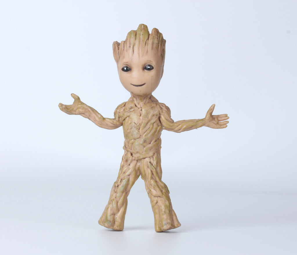 Action Figurine Handicrafts Home Study Room Decoration Miniature Model Baby Groot Tree Man Character Ornament Funny Decoration