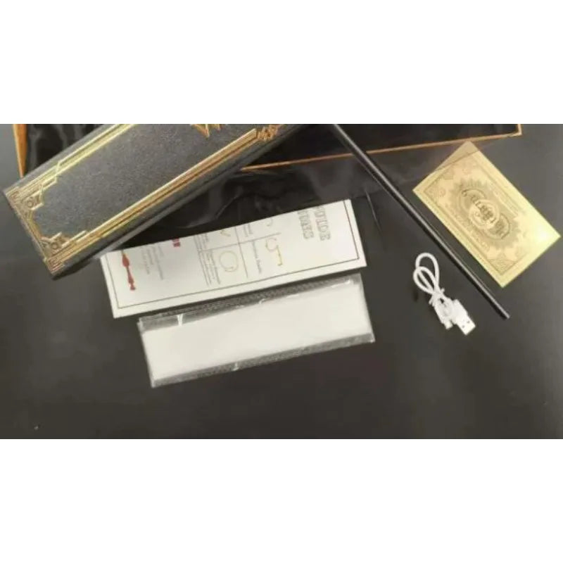 Electronic Fire Flasher Magic Wand Rechargeable Visual Flame Flashing Magic Stick Stage Magic Tricks Cosplay Magician Gimmicks