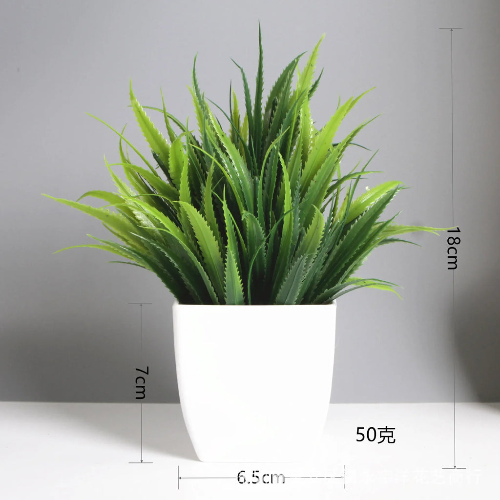 Wholesale Artificial Bonsai Green Fake Plant Potted Plants Indoor and Outdoor Home Bedroom Garden Decoration Artificial Plants