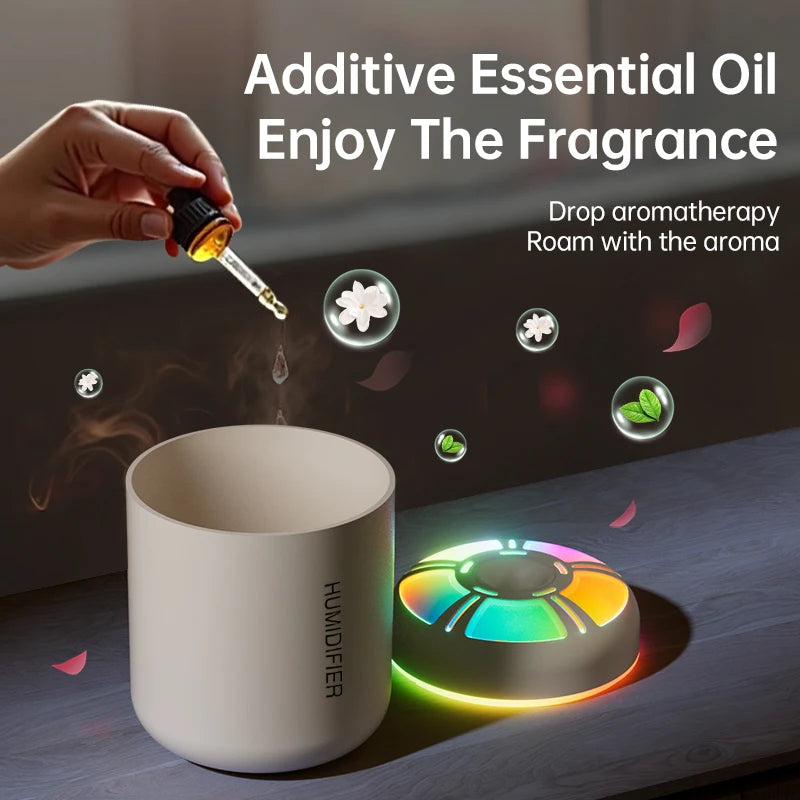Ultrasonic 5V USB 180ml Humidifier Mist Maker Car Aroma Diffuser Essential Oil Purifier with RGB Ambient Lamp DIY Air Fresher