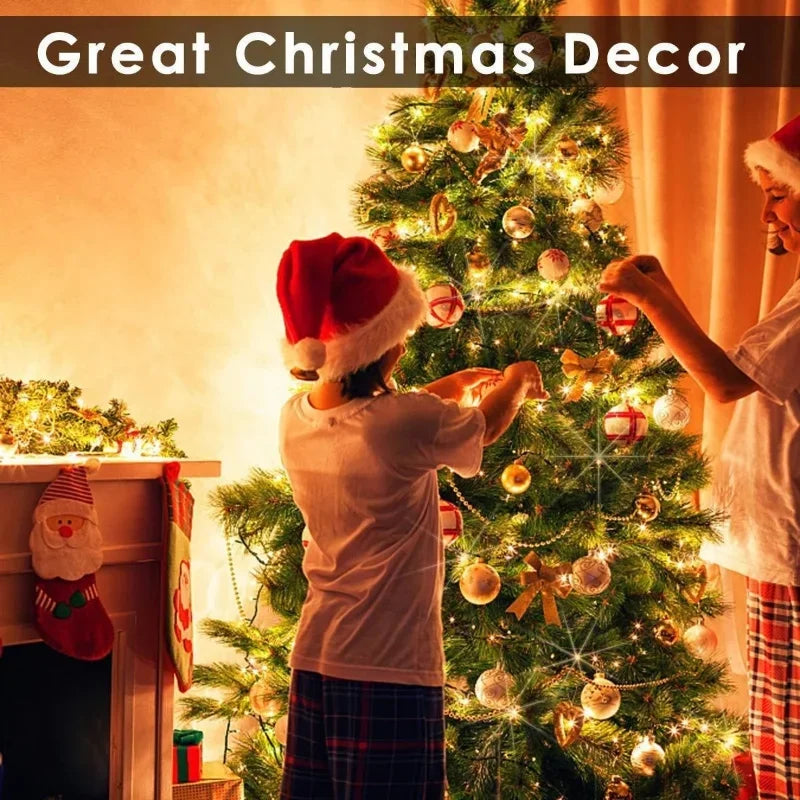 30M USB Fairy String Lights LED Sliver Wire Lights With 8 Lighting Modes Remote Control For Bedroom Christmas Decor