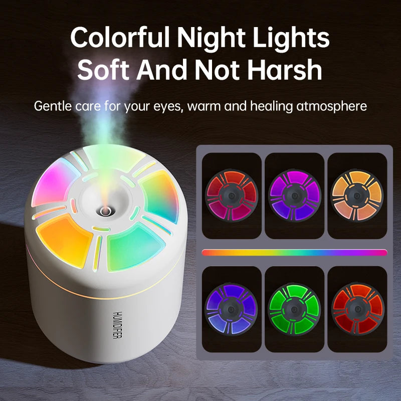 Ultrasonic 5V USB 180ml Humidifier Mist Maker Car Aroma Diffuser Essential Oil Purifier with RGB Ambient Lamp DIY Air Fresher