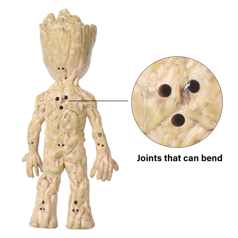 Action Figurine Handicrafts Home Study Room Decoration Miniature Model Baby Groot Tree Man Character Ornament Funny Decoration