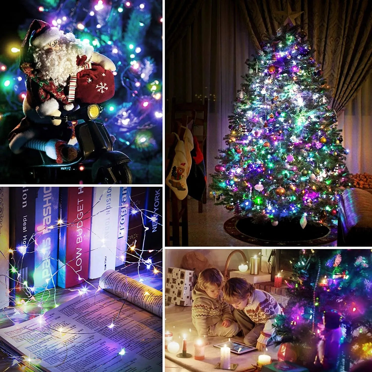30M USB Fairy String Lights LED Sliver Wire Lights With 8 Lighting Modes Remote Control For Bedroom Christmas Decor