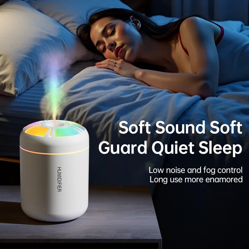 Ultrasonic 5V USB 180ml Humidifier Mist Maker Car Aroma Diffuser Essential Oil Purifier with RGB Ambient Lamp DIY Air Fresher