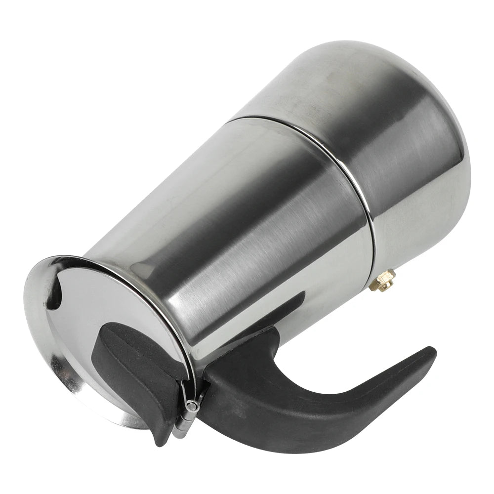 Coffee Maker Pot Moka Coffee Maker Stainless Steel 9 Cups Mocha Espresso Latte Stovetop Filter Coffee Pot for Kitchen