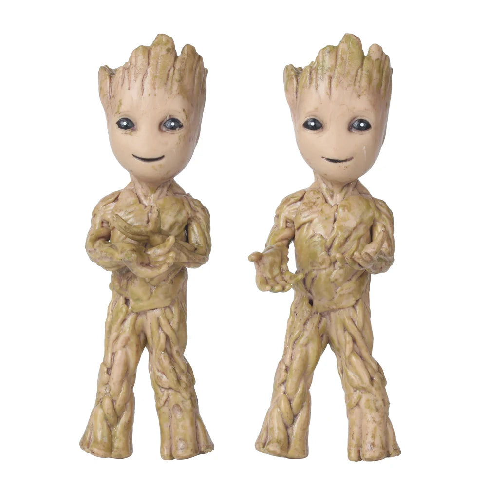 Action Figurine Handicrafts Home Study Room Decoration Miniature Model Baby Groot Tree Man Character Ornament Funny Decoration